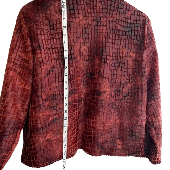 Painted Pony Womens open Blazer BurntOrange Jacket Giraffe Print Sz
XL USA Made - Picture 3 of 14